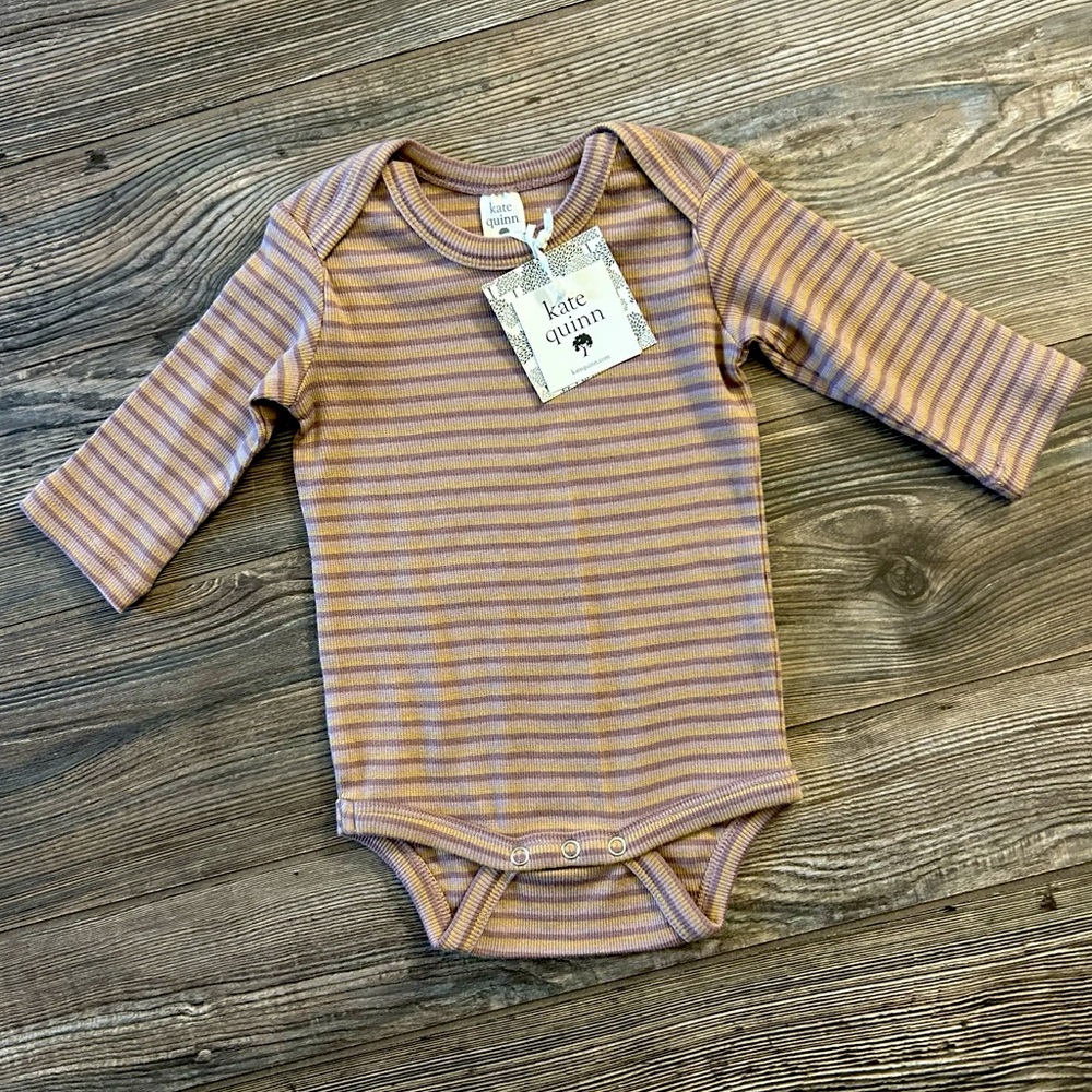 kate quinn ribbed long sleeve bodysuit 6-12m